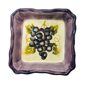 Merlot Hand Painted Vinegar or Oil Plate